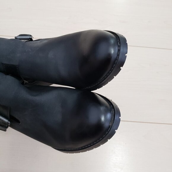 Sofft Euro Soft Size Buckle Ankle Boots Black Man Made Upper Sz 9.5 - Picture 6 of 11